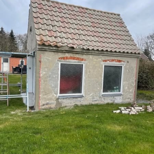 Murerarbejde med facade i Sønderjylland